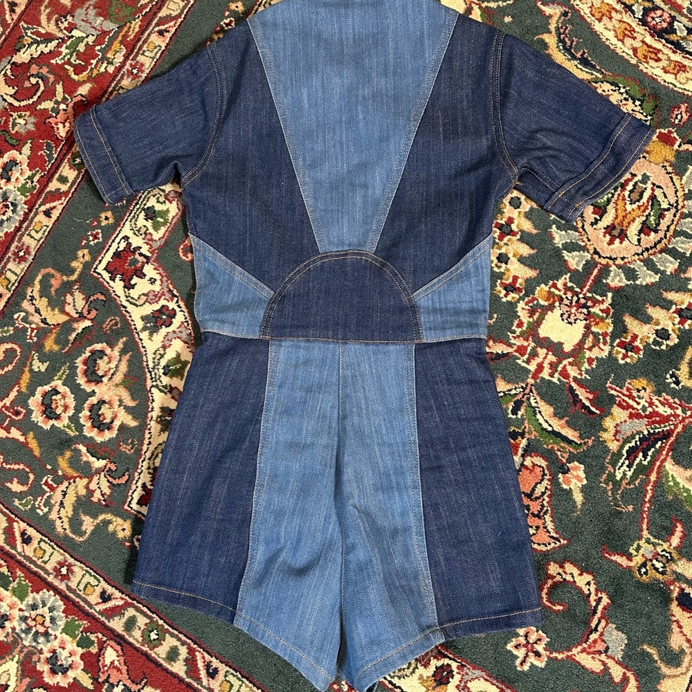 Stoned Immaculate Blue Jean Baby Romper. - Picture 8 of 12